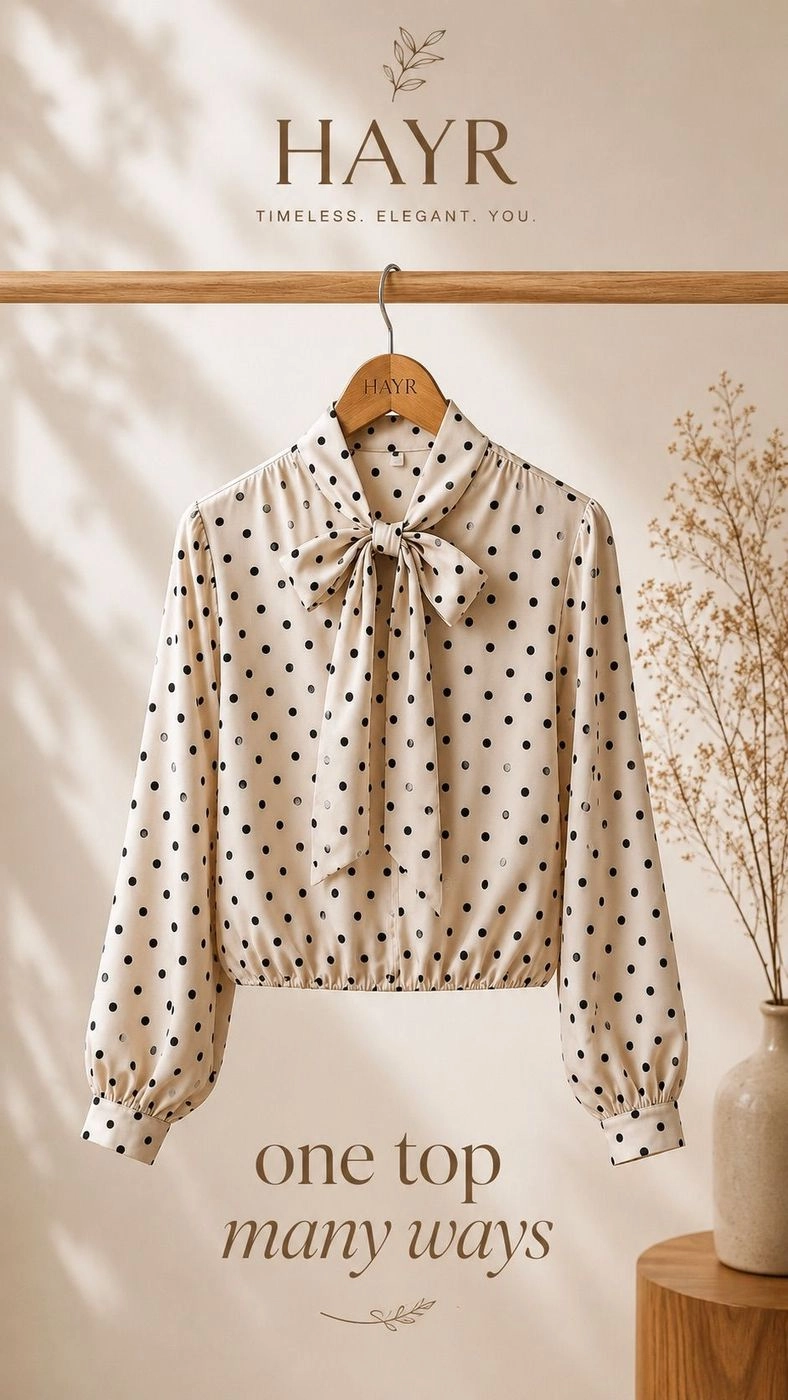 The Polka Bow Tie Blouse 3