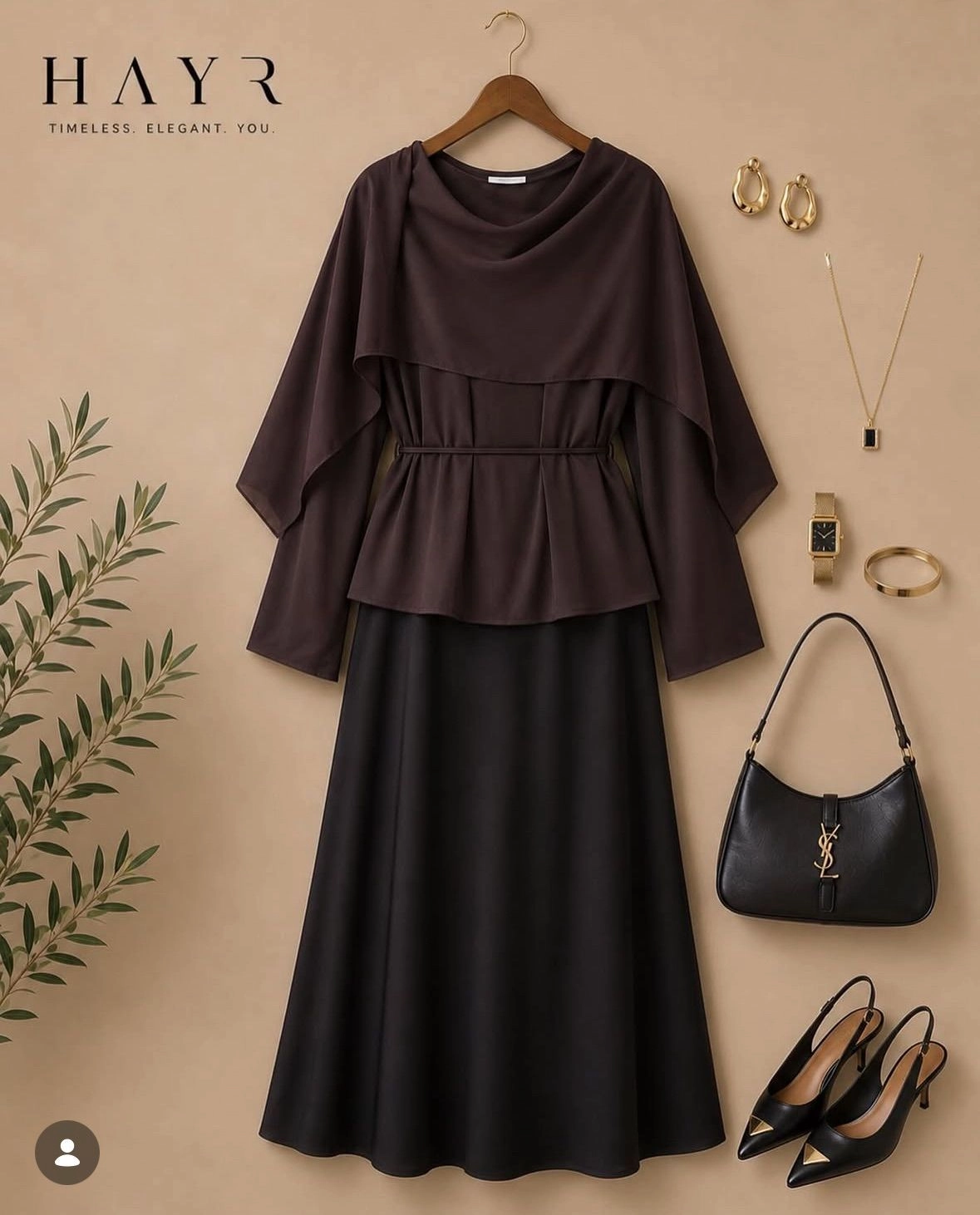 Espresso Drape cord set 1