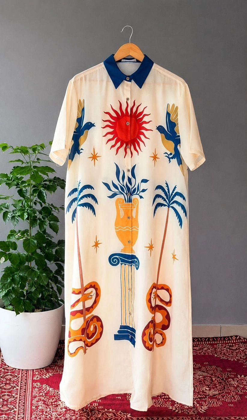 The Solara Ivory Maxi Dress
