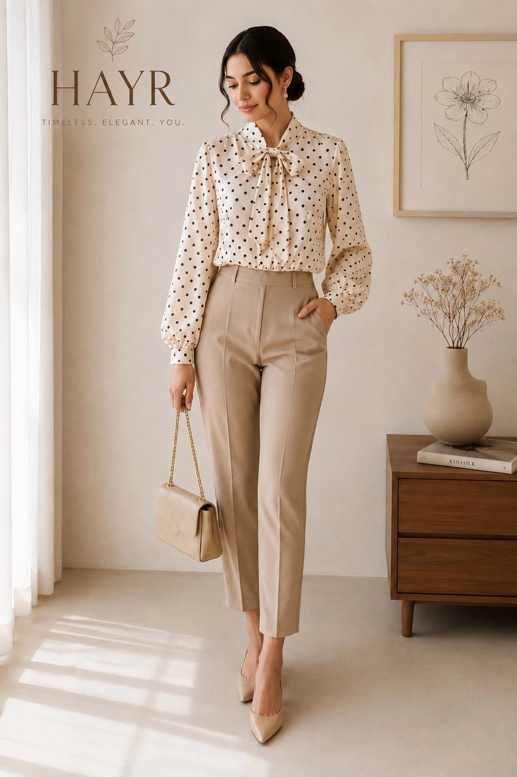 The Polka Bow Tie Blouse 1