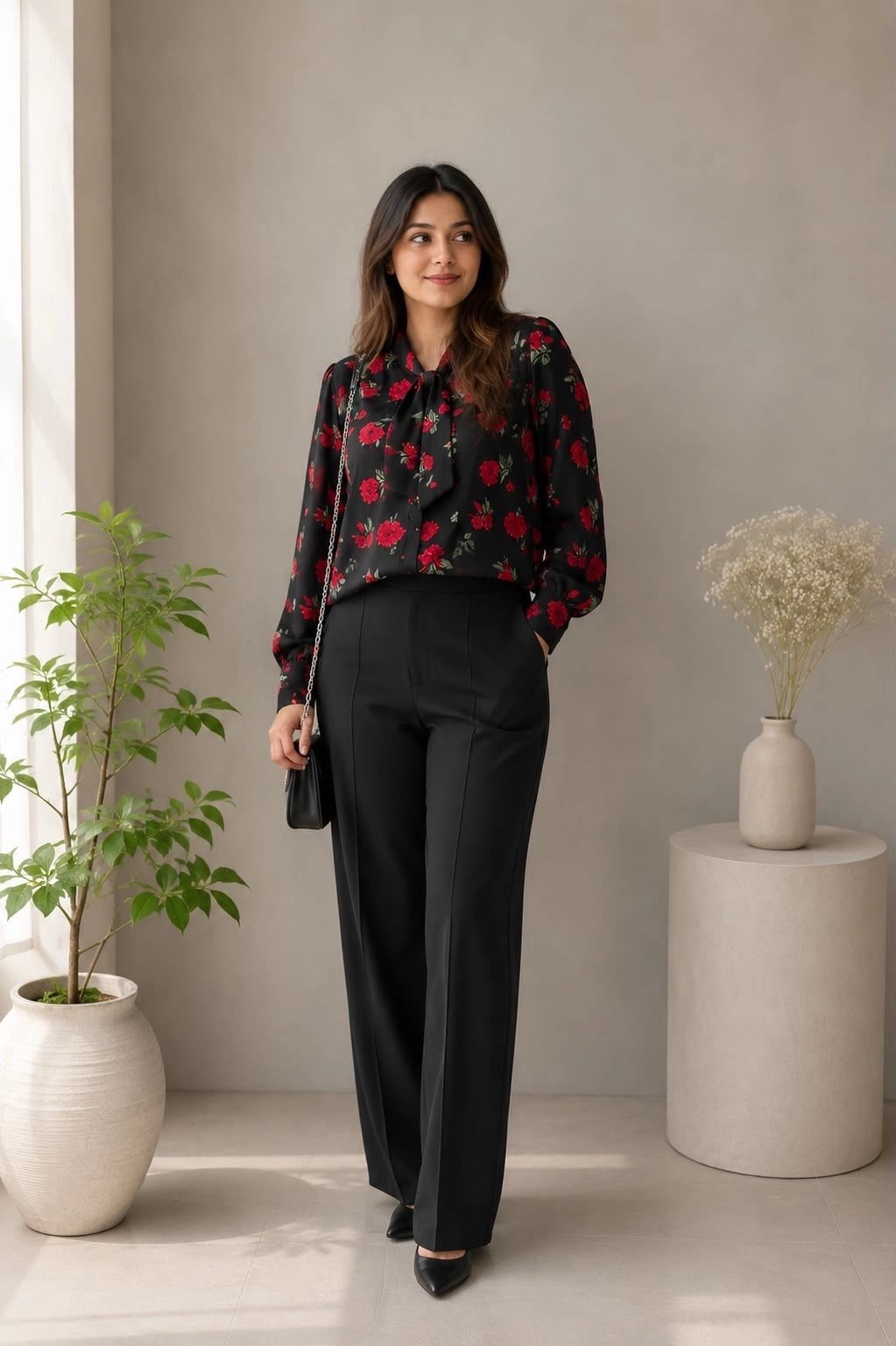 Noir Bloom Top 🌹