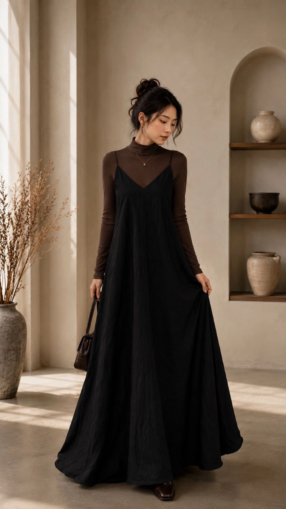 Noir Muse Maxi Dress 2