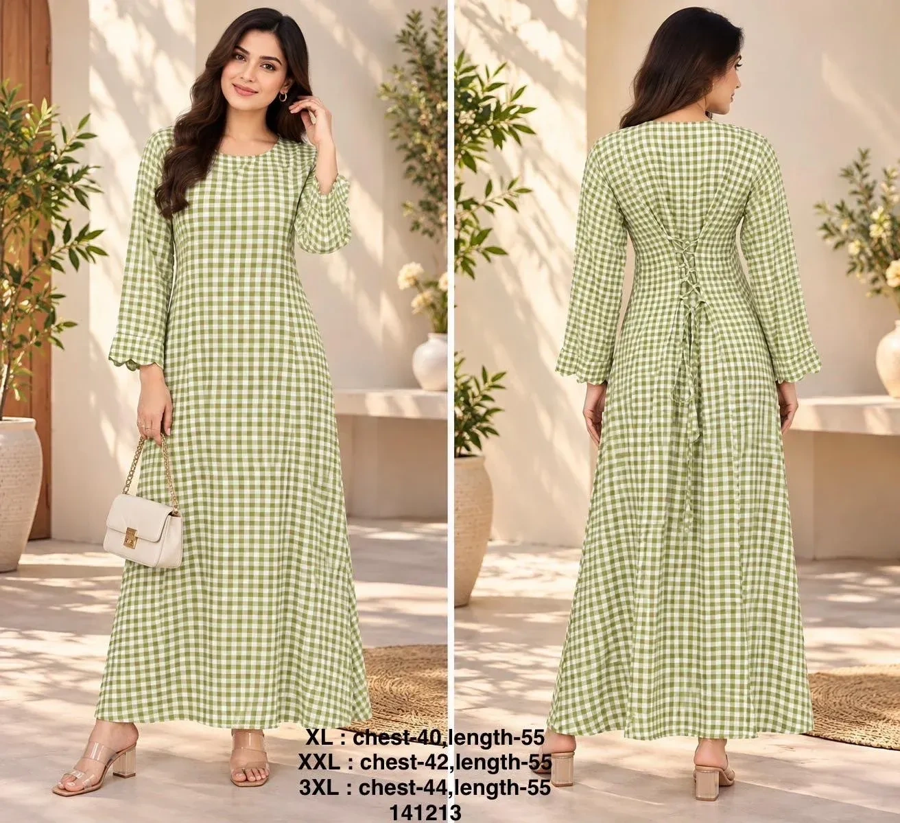 Gingham Charm gown 3