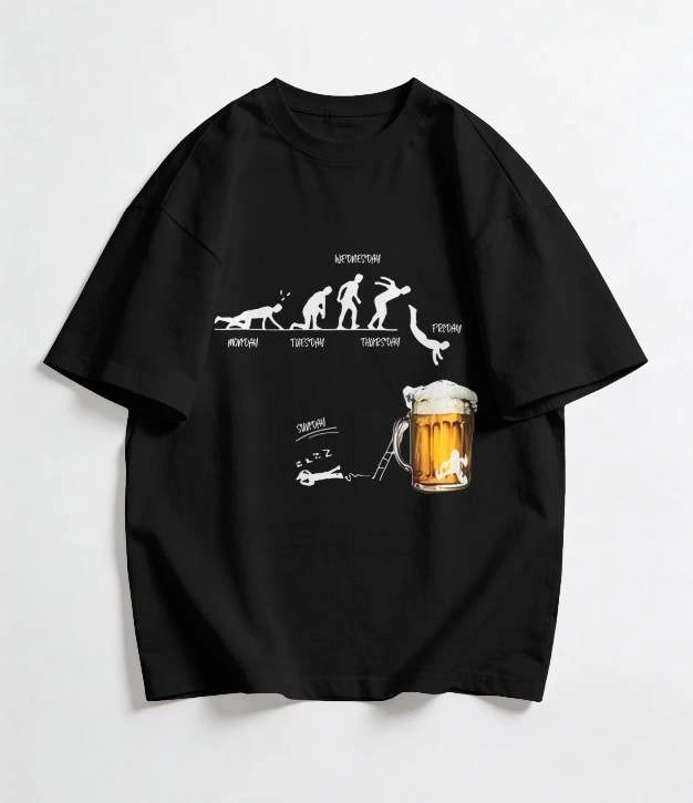 Weekend Evolution Oversized Graphic unisex T-Shirt