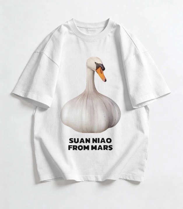 Martian Goose Oversized Graphic Unisex T-Shirt