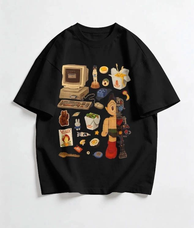 Nostalgia Core Oversized Graphic Unisex T-Shirt