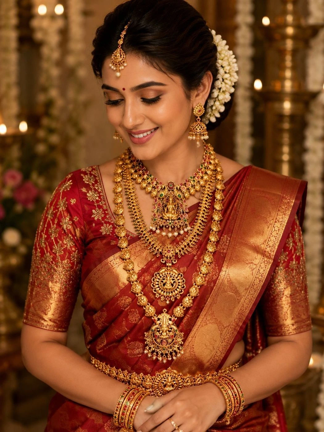 Bridal necklace set with earing