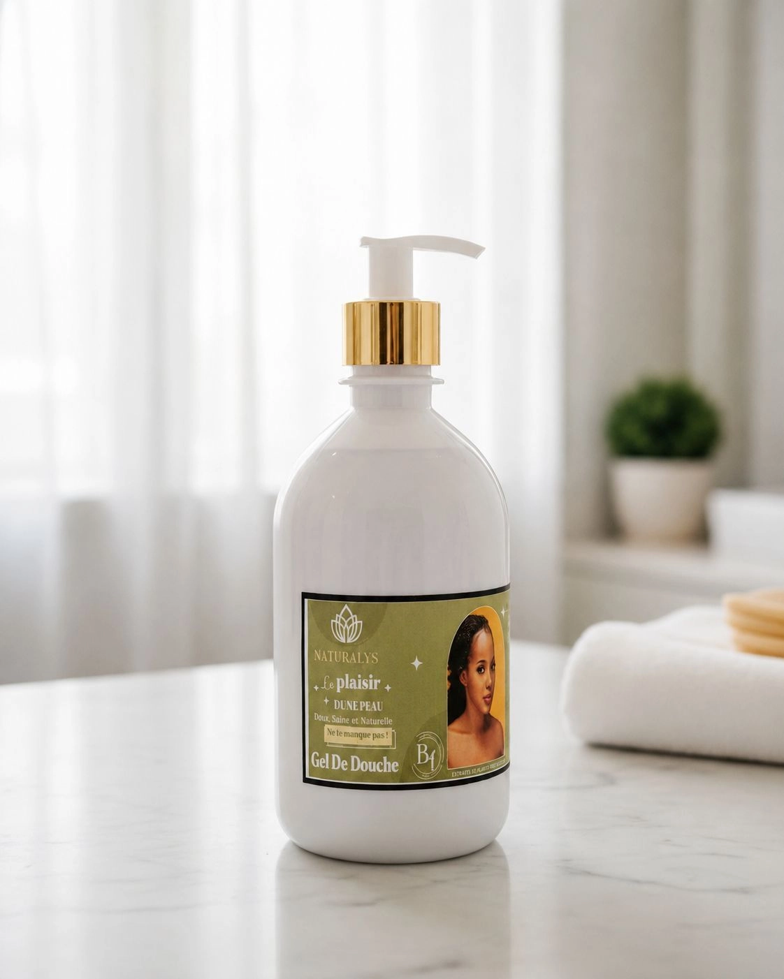 Gel de Douche Gommant, Hydratant et Clarifiant Étoile Naturalys 500 Ml