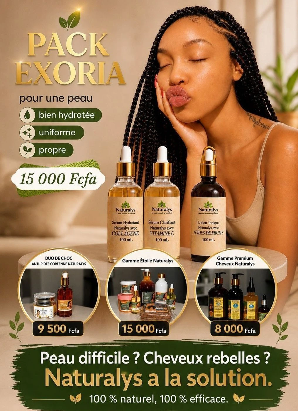 Naturalys couvre tous vos besoins de beauté. 