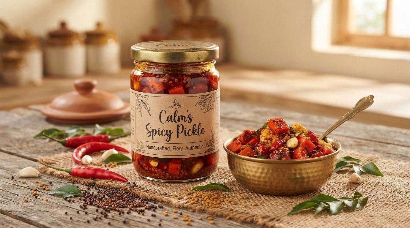 Spicy Calms Pickle (Kakka Irachi)