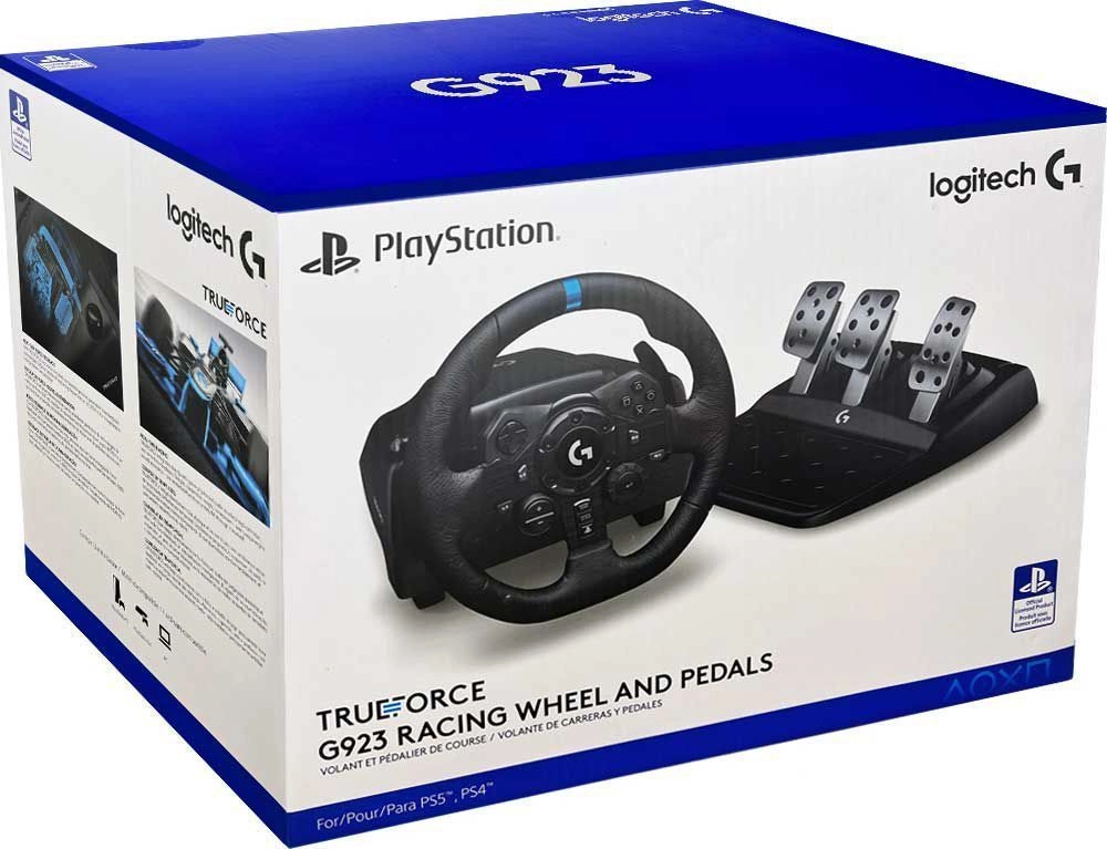 Logitech G923 TRUEFORCE Racing Wheel – (Wheel + Pedals)