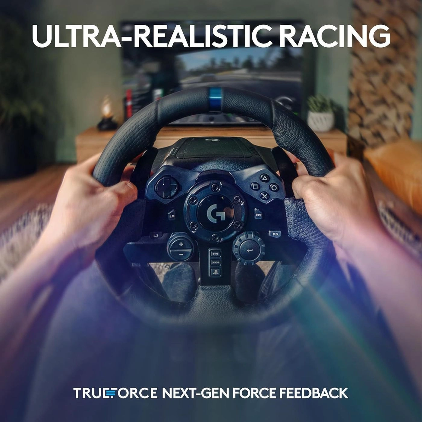 Logitech G923 TRUEFORCE Racing Wheel – (Wheel + Pedals) 3
