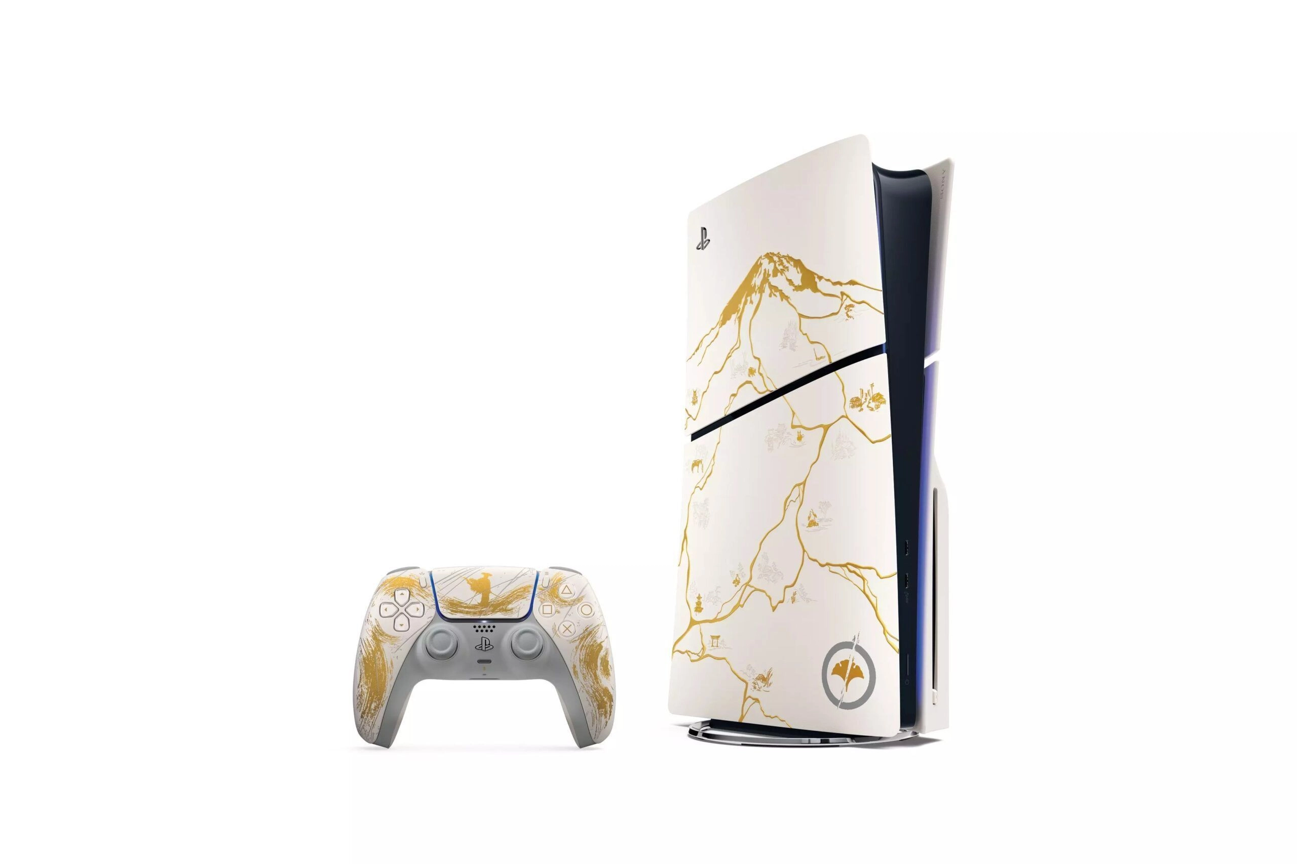 Brand New Sony PlayStation 5 Ghost of Yotei Limited Edition Console | PS5 Slim | 1 TB (1000 GB) SSD Disc Edition Gaming Console | 1 Year Brand Warranty Included (Dual Controller Bundle) 4