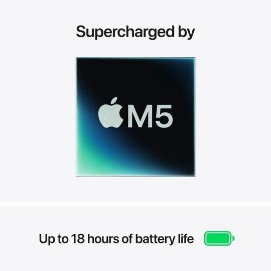 Apple MDHE4HN/A MacBook Air 13 (10-core Apple M5 Chip/16 GB/512 GB SSD/Mac OS/Liquid Retina), 34.46 cm (13.6 inch), Midnight 4