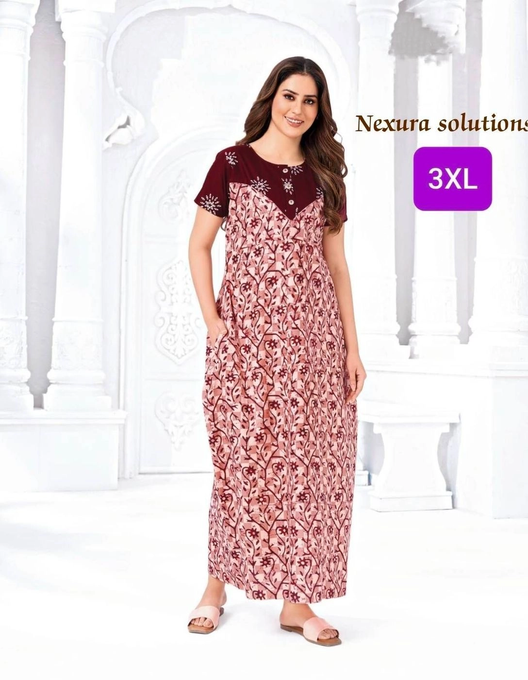 Women's cotton nighty 4