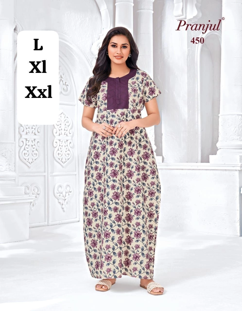 Women's cotton nighty 8
