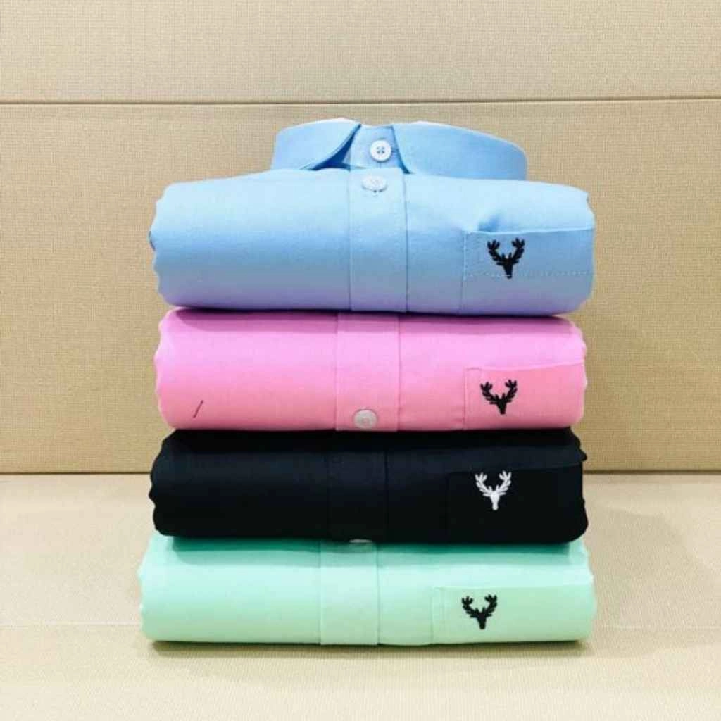 Mens pure cotton shirts 4 pcs combo 6