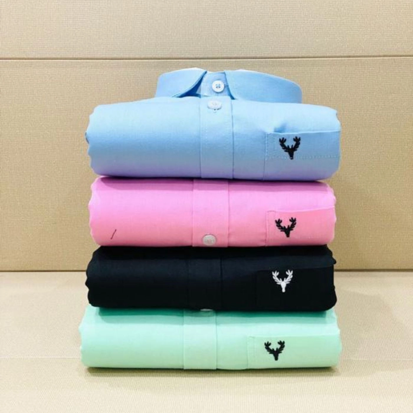 Mens pure cotton shirts 4 pcs combo 11