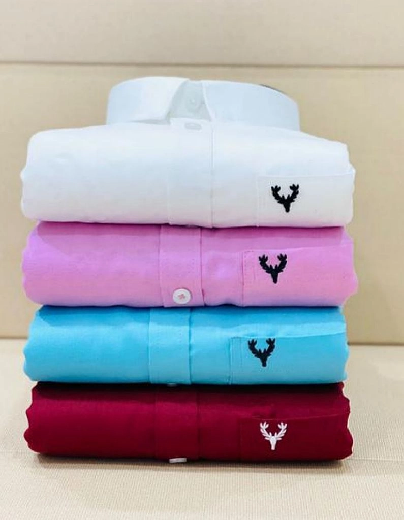 Mens pure cotton shirts 4 pcs combo 12