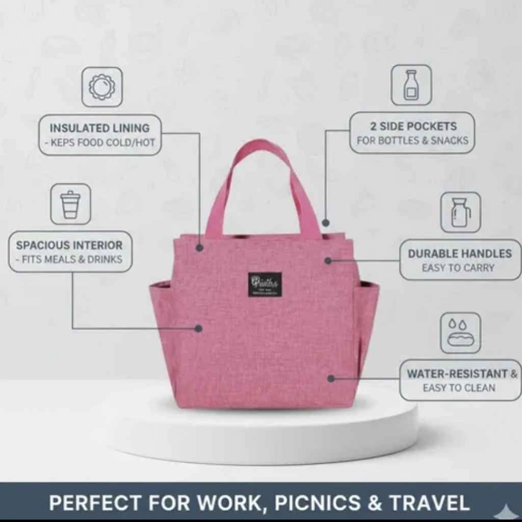 Insulated Lunch Bag medium size 10