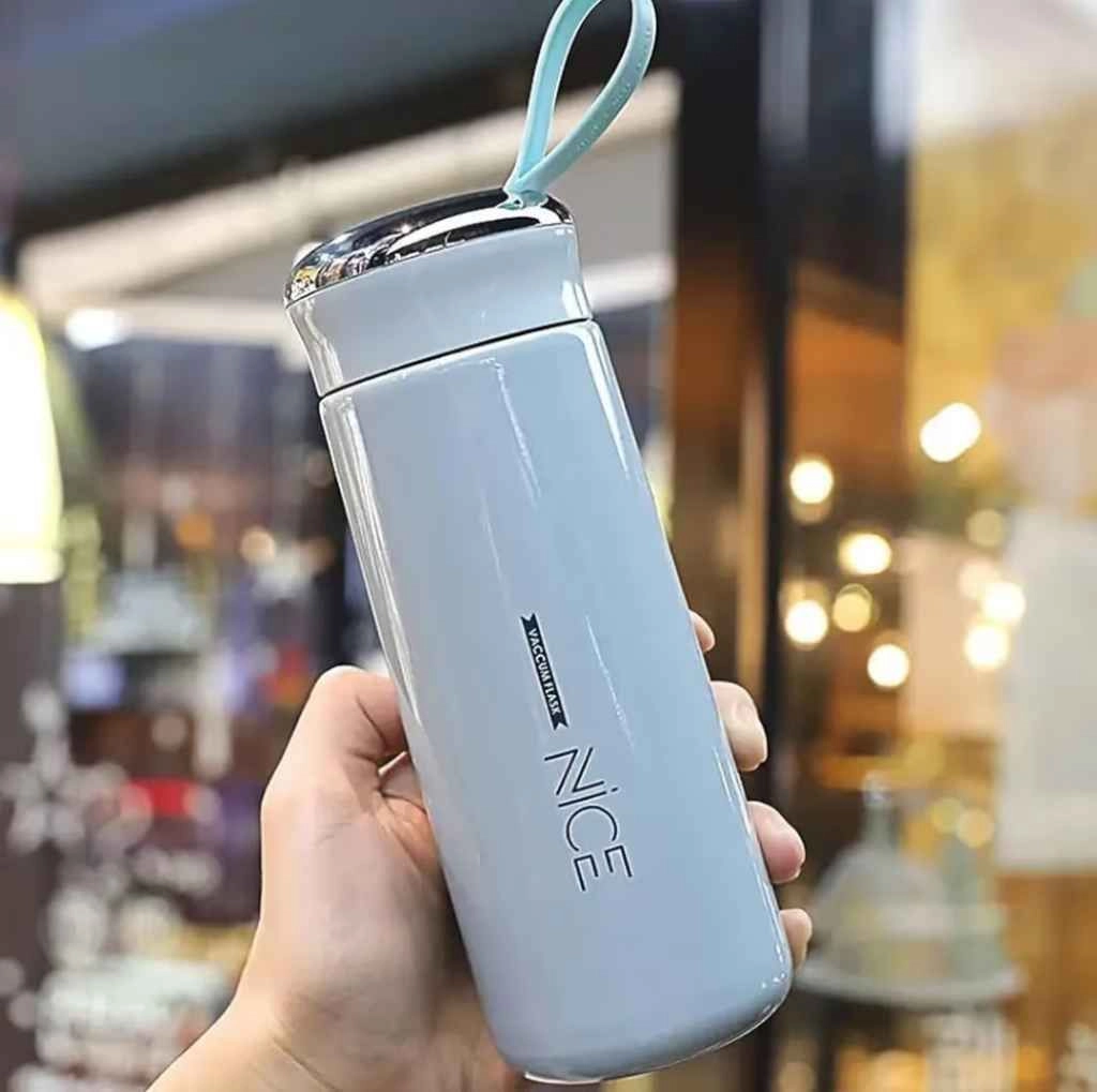 Nice glass water bottle with strong plastic outer shield 5