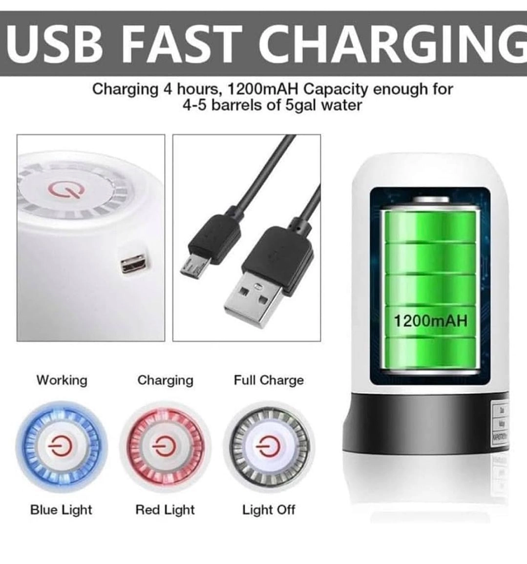 Rechargeable automatic water dispenser pump 3