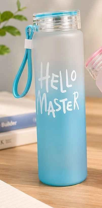 Hello master design glass water bottle 4