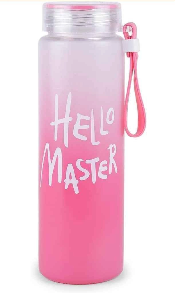 Hello master design glass water bottle 5
