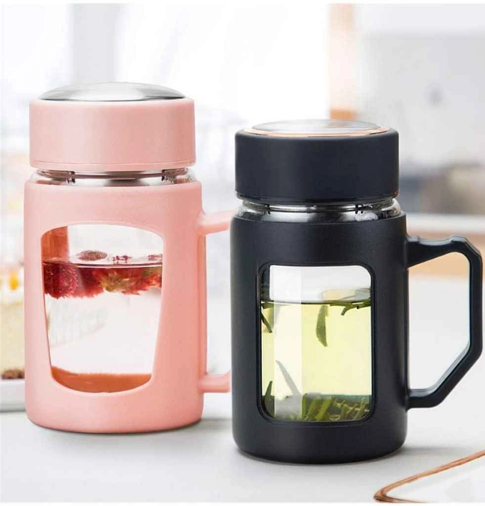 Glass mug with lid and handle 4