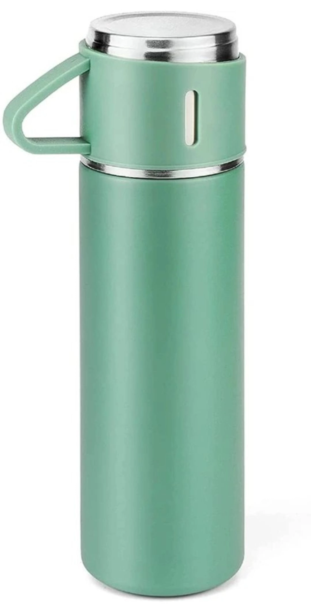 Stainless steel vacuum flask with cup set 7