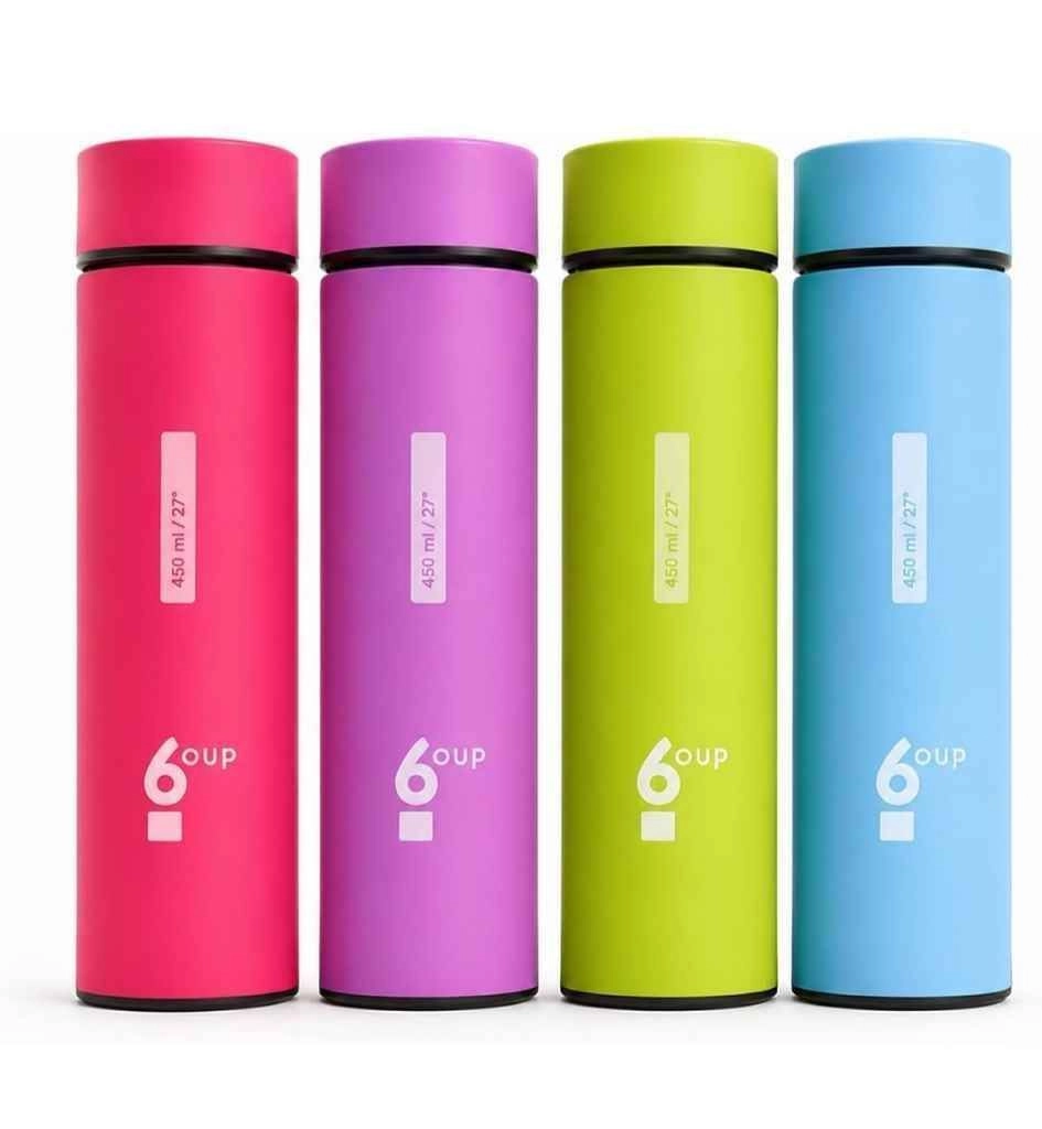 OUP glass water bottle with strong plastic outer shield 1