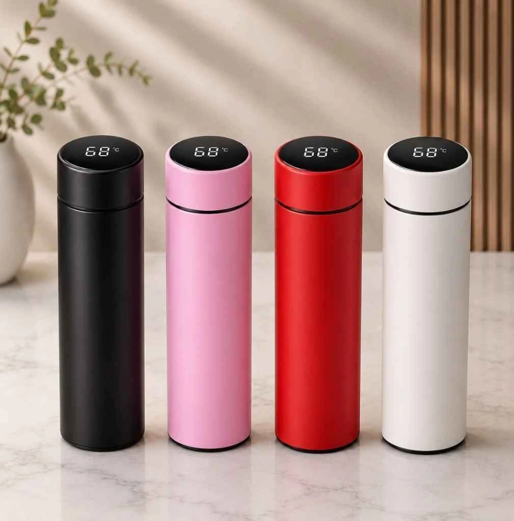 Stainless steel temperature display water bottle 1