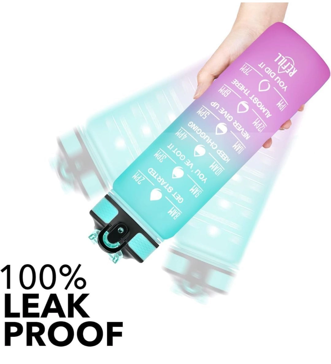 Motivational water bottles with time tracker 5