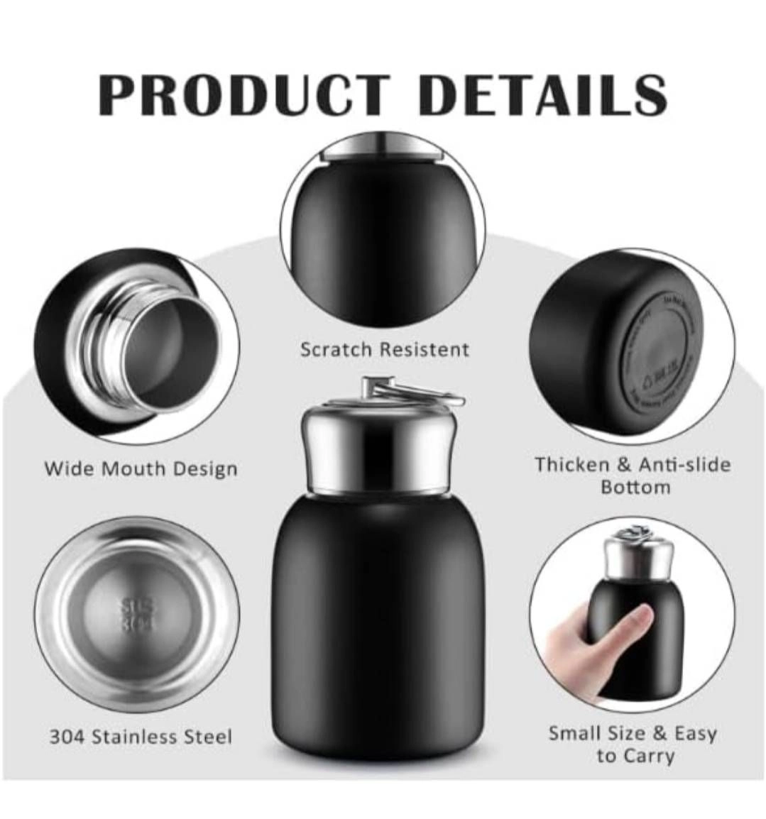 Insulated mini steel vacuum flask 4