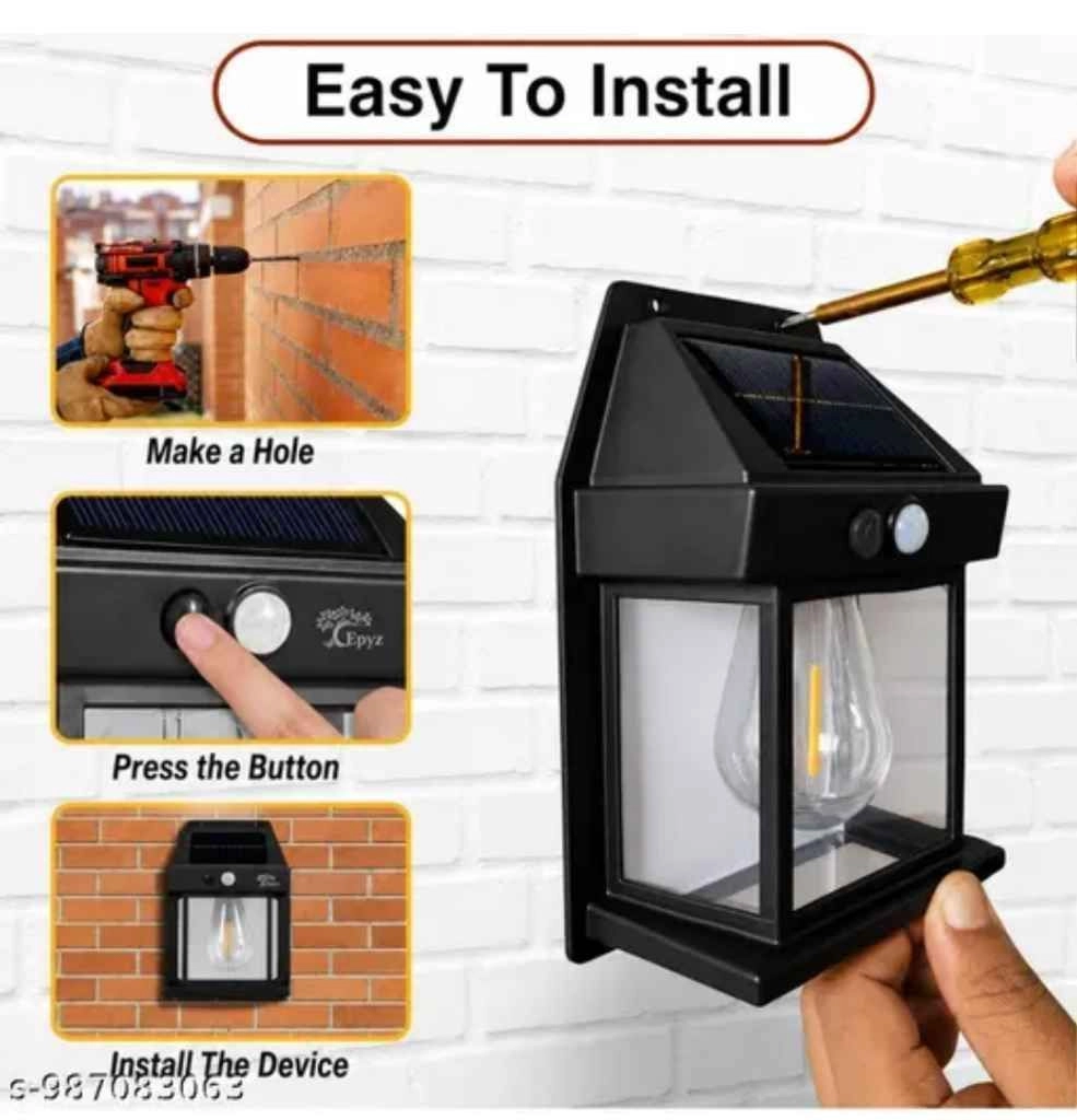 Solar power wall lamp with motion sensor 4