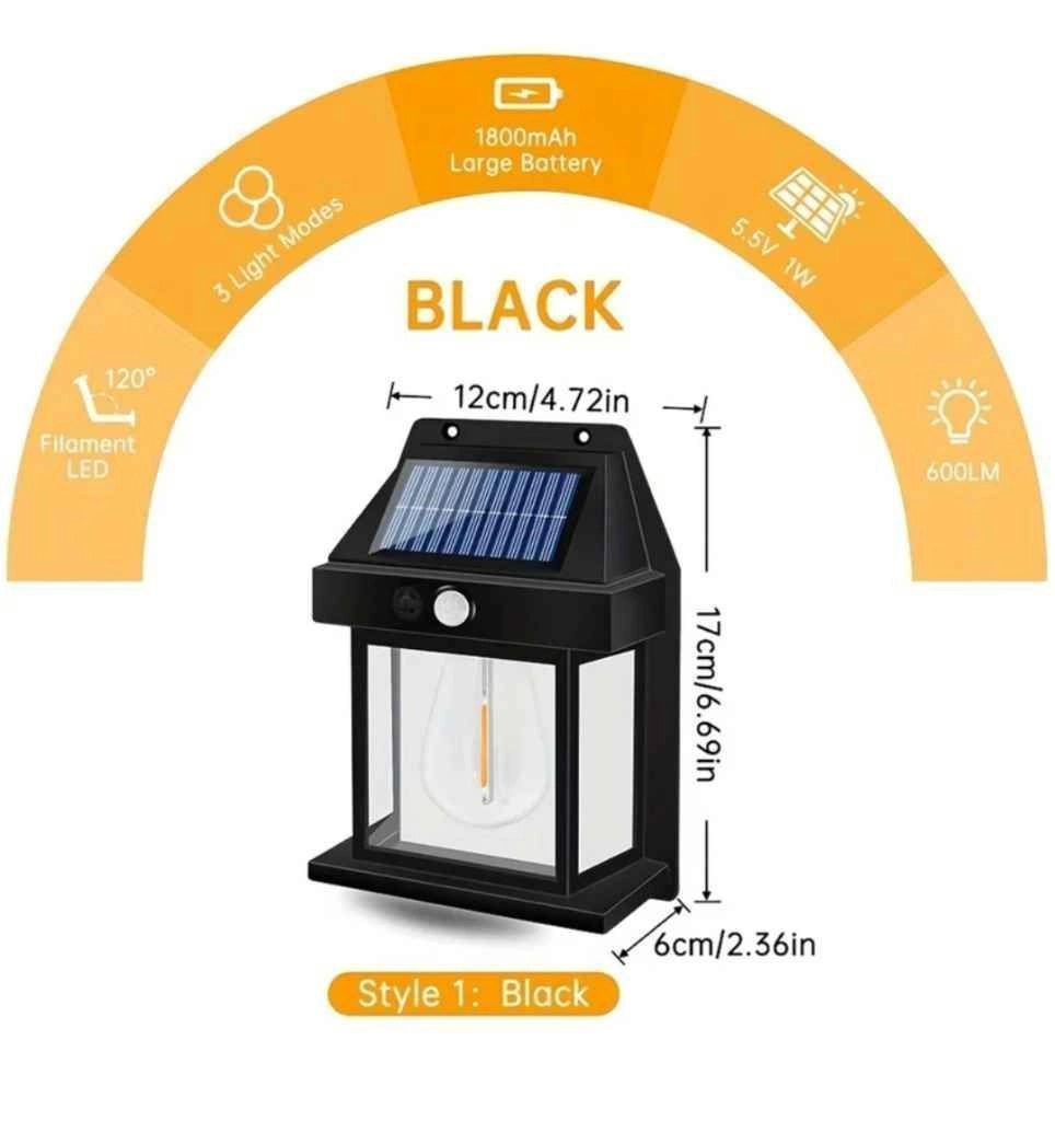 Solar power wall lamp with motion sensor 5
