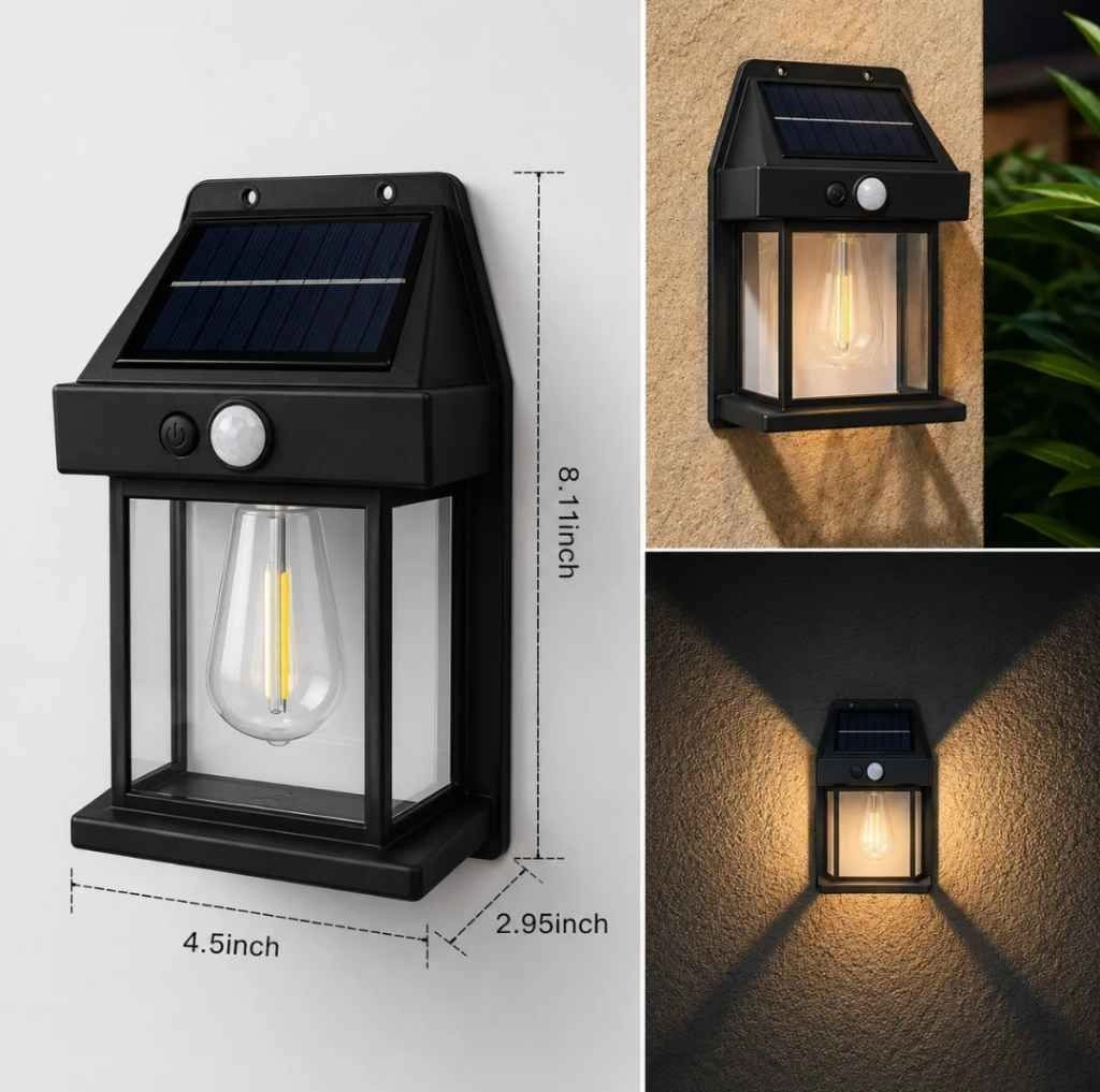 Solar power wall lamp with motion sensor 6