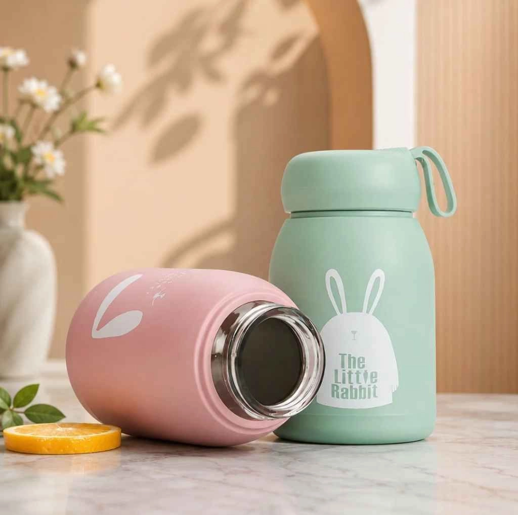 Cute glass water bottle with strong outer shield 4