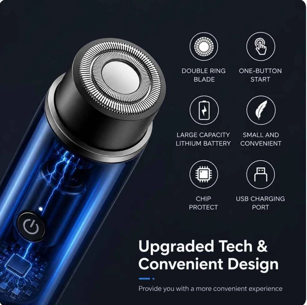 Mini rechargeable shaver 2