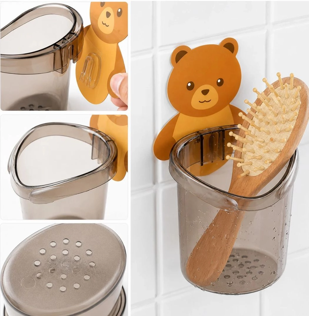 2 pcs Wall mounted tooth brush holder 2
