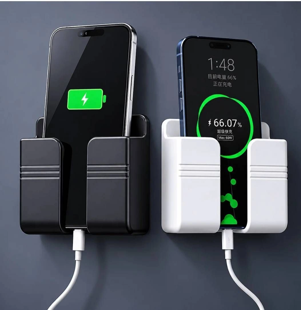 Wall mounted mobile and remote holder 1