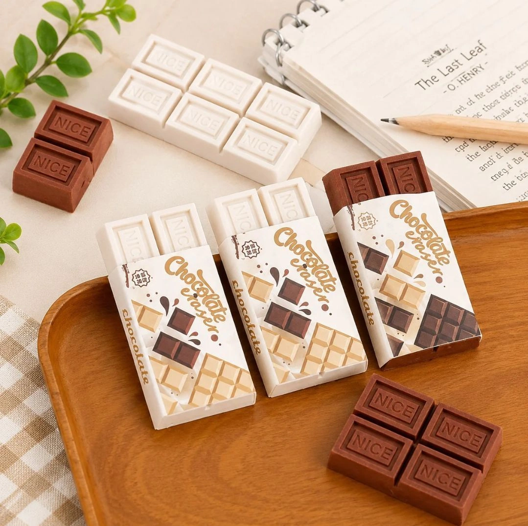 Chocolate shape eraser 1