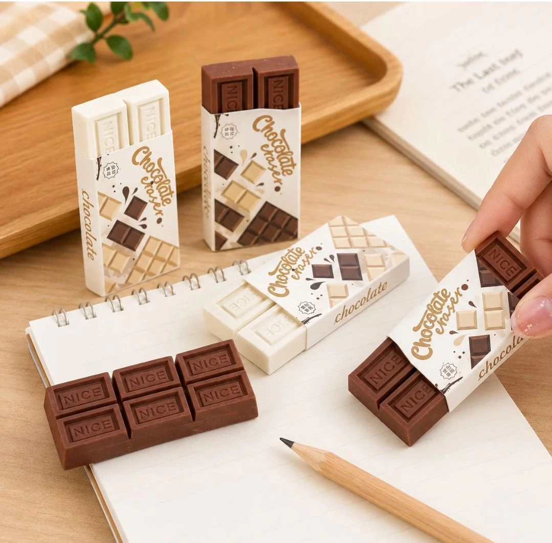 Chocolate shape eraser 2