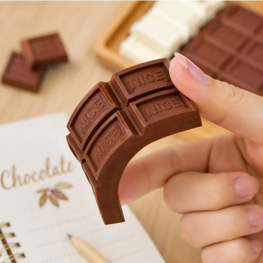 Chocolate shape eraser 3