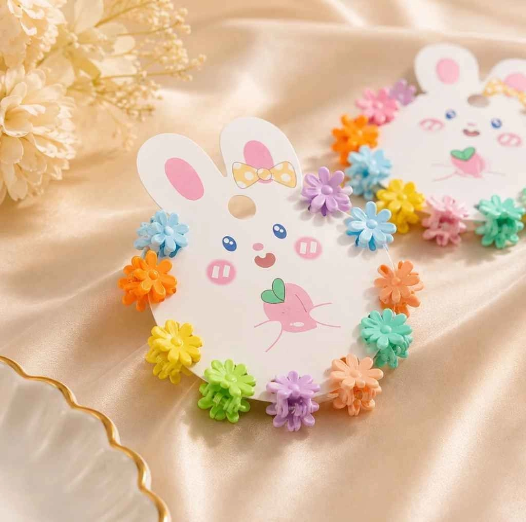 Cute bunny clips 10 nos pkt 3