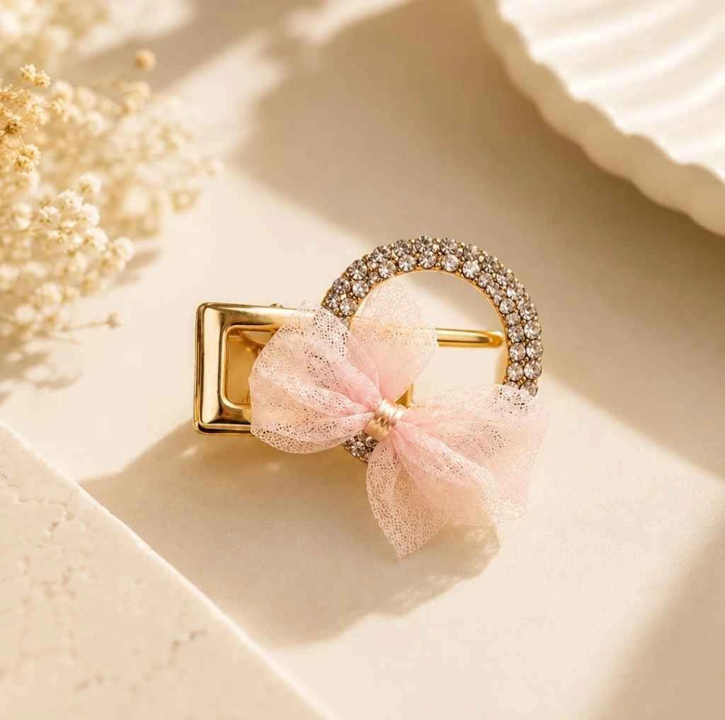 Bow hair barrette clips/each piece 40 Rs/ 6 Pcs per packet 3