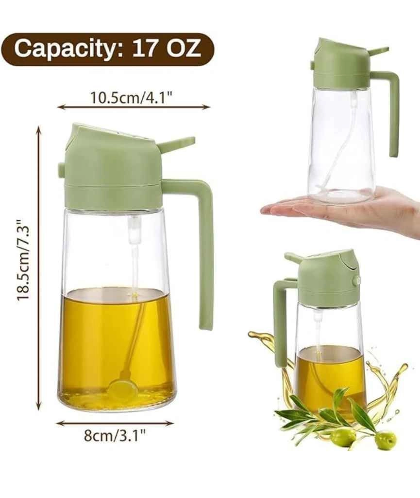 Oil spray cum dispenser 500 ml 5