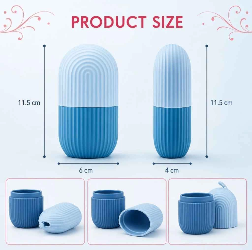 Reusable Silicone Ice Face Roller – Cooling Facial Massager 2