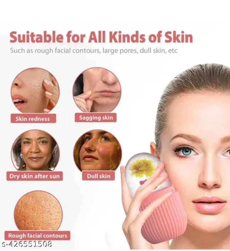 Reusable Silicone Ice Face Roller – Cooling Facial Massager 5