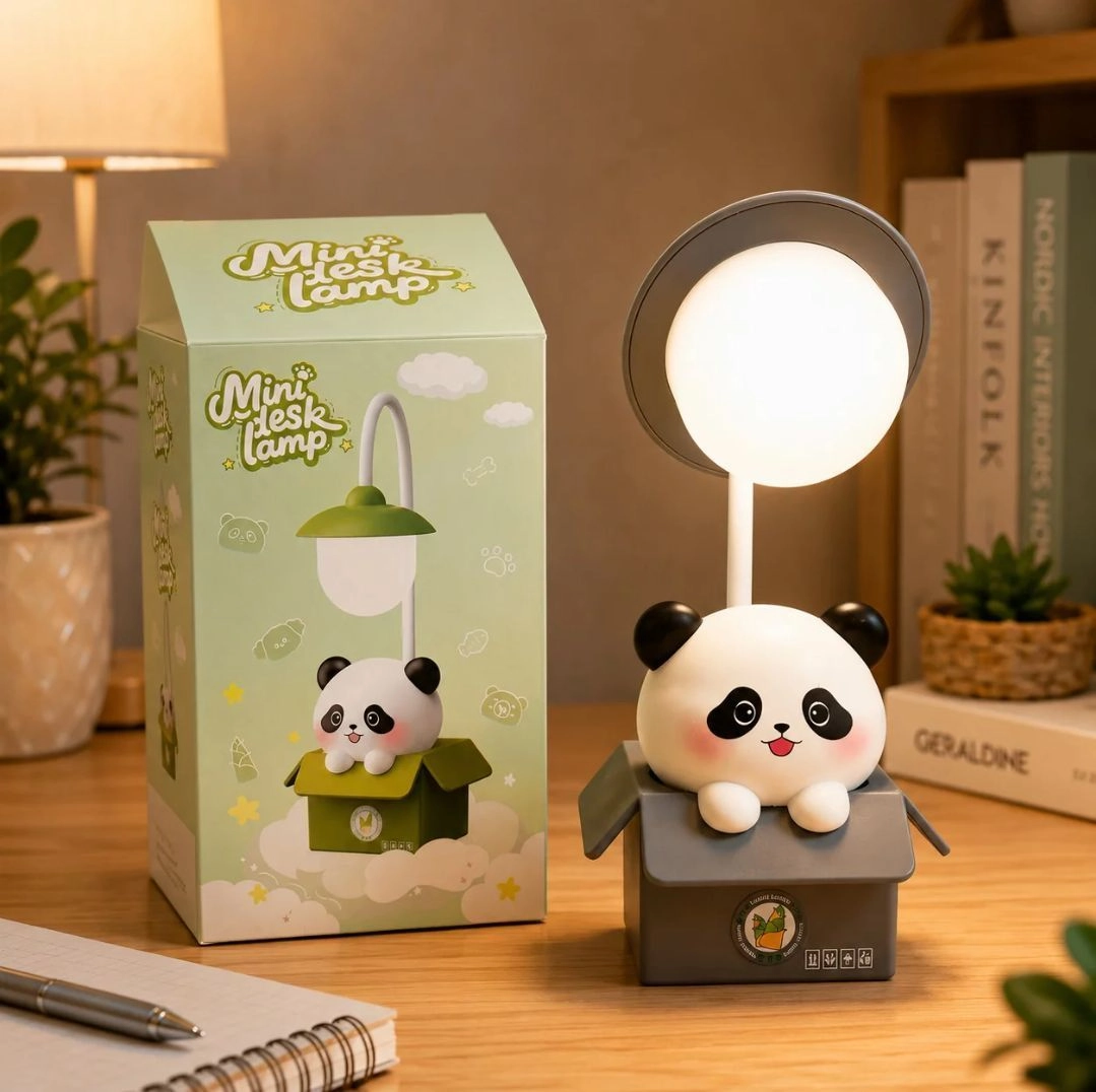 Mini panda table lamp with flexible neck 3